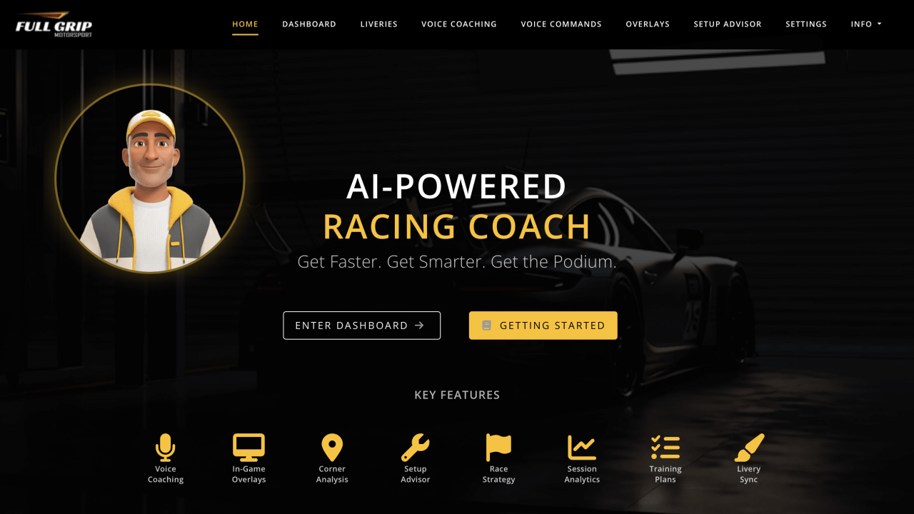 Full Grip Vision Dashboard